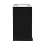 30 Bathroom Vanity with Sink, Bathroom storage Cabinet with Drwers and Soft Closing Doors, Black