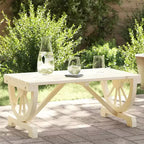 Garden Coffee Table Brown Solid Fir Wood