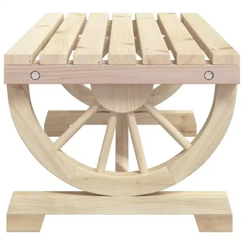Garden Coffee Table Brown Solid Fir Wood