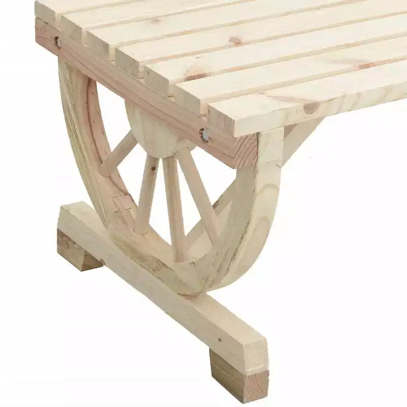 Garden Coffee Table Brown Solid Fir Wood