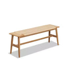 Solid Oak Wood Bench with Handwoven Cane Seat – Dining Room, Bedroom & Entryway