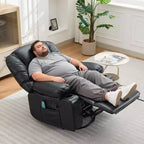 360 Swivel Rocker Recliner Chair with Massage and Heating