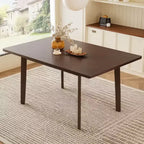 Rustic Farmhouse Dining Table with Solid Wood Frame