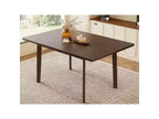 Rustic Farmhouse Dining Table with Solid Wood Frame