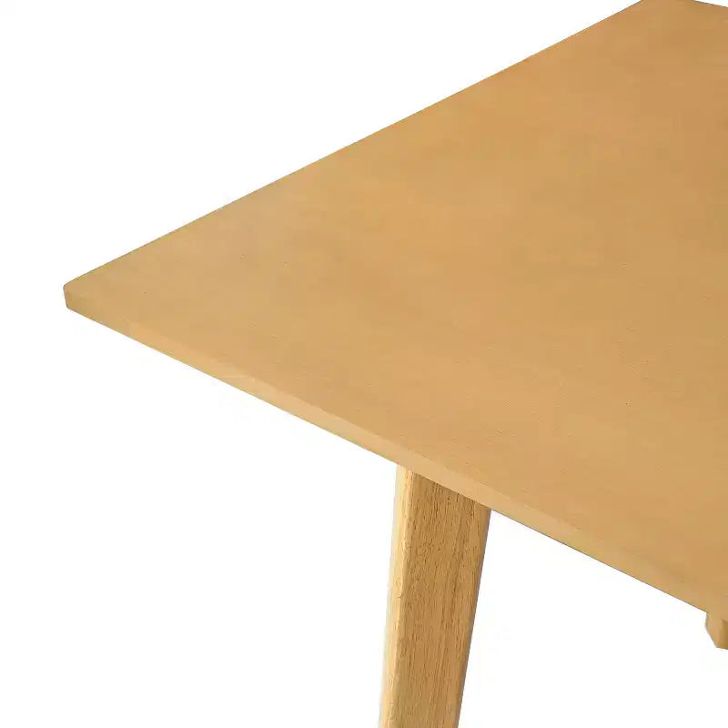 Rustic Farmhouse Dining Table with Solid Wood Frame