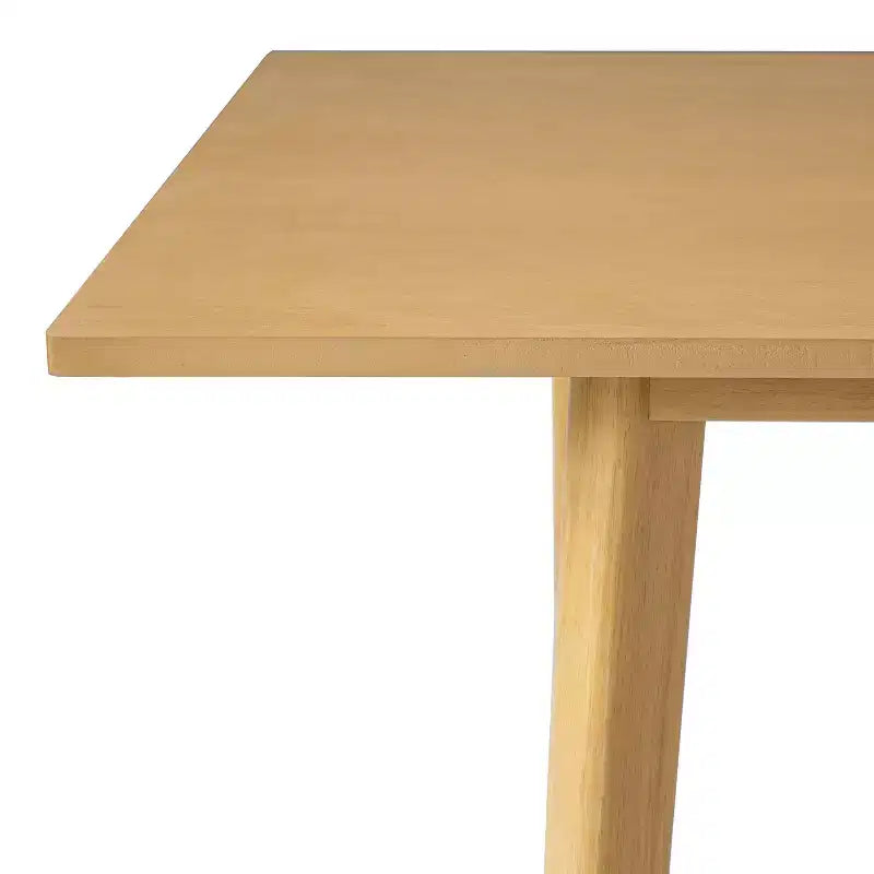 Rustic Farmhouse Dining Table with Solid Wood Frame