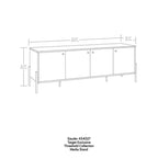 60" 4-Door TV Stand for TVs up to 60"