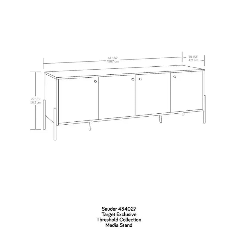 60" 4-Door TV Stand for TVs up to 60"