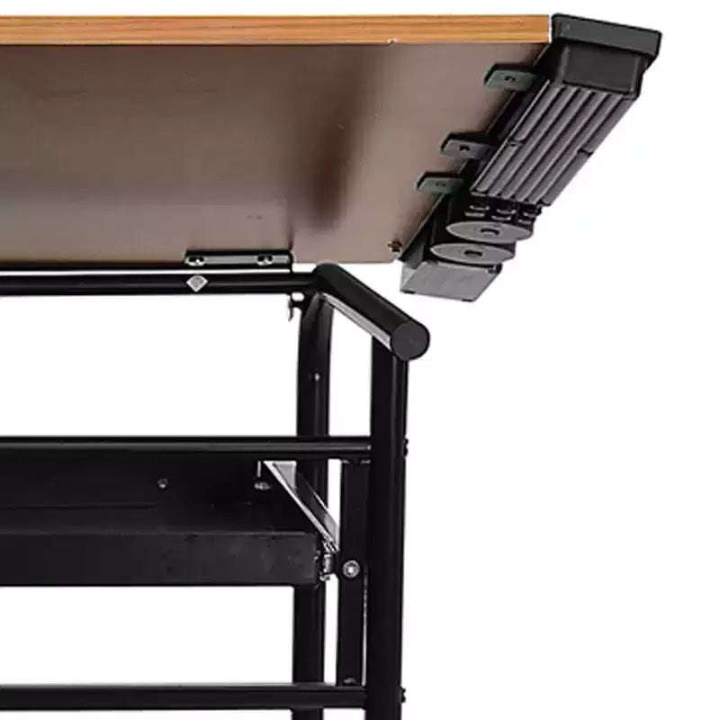 Adjustable Drawing and Drafting Table with Dual Wheel Casters