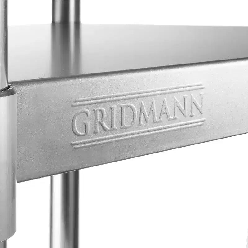 Stainless Steel Work Table with Undershelf – NSF Certified, Multiple Sizes