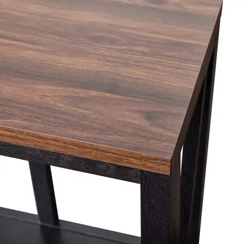 2-Tier Farmhouse Console Table with Lower Shelf