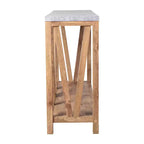 2-Tier Farmhouse Console Table with Lower Shelf