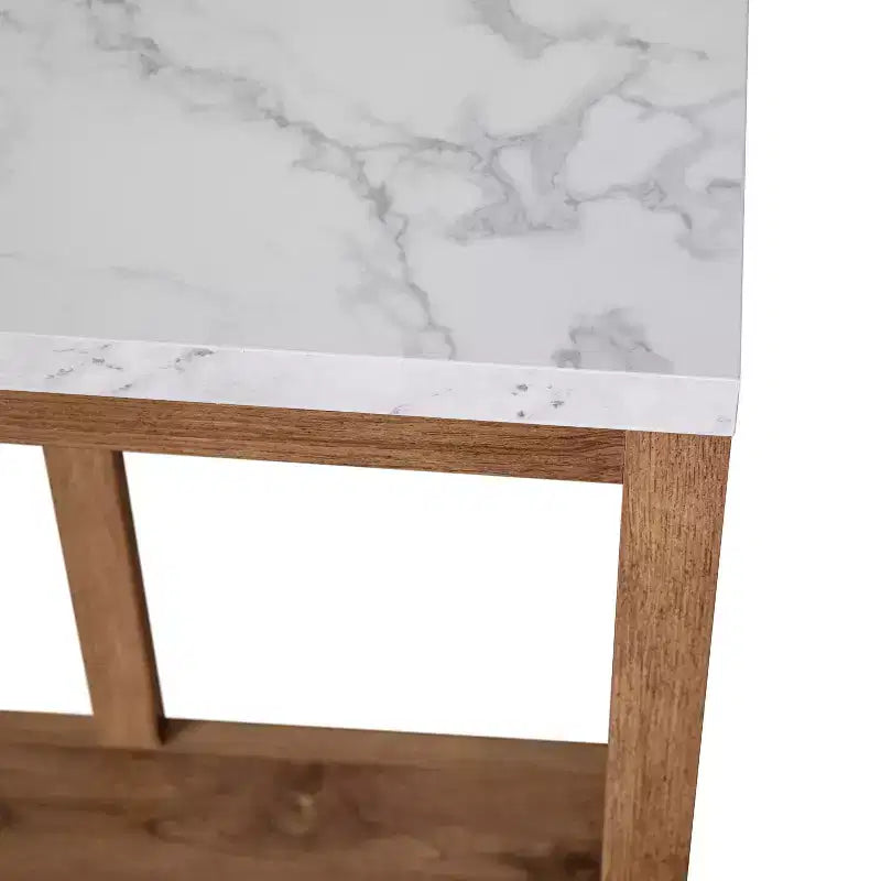 2-Tier Farmhouse Console Table with Lower Shelf