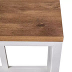 2-Tier Farmhouse Console Table with Lower Shelf