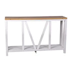 2-Tier Farmhouse Console Table with Lower Shelf