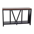 2-Tier Farmhouse Console Table with Lower Shelf