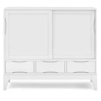 Medium Storage Cabinet with Sliding Doors and Drawers