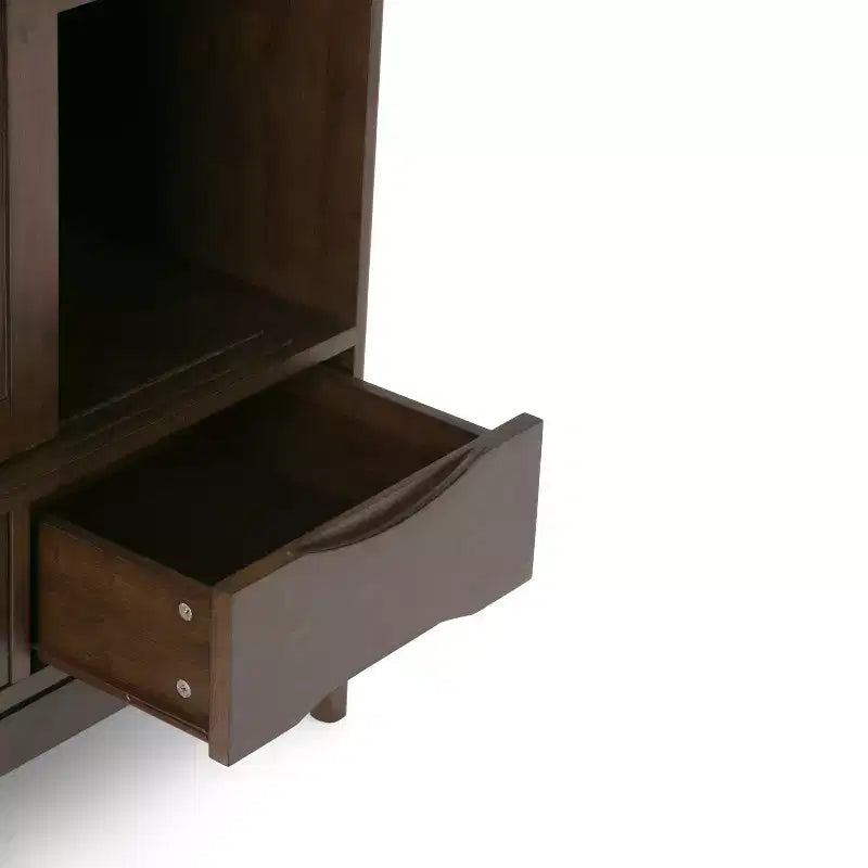 Medium Storage Cabinet with Sliding Doors and Drawers