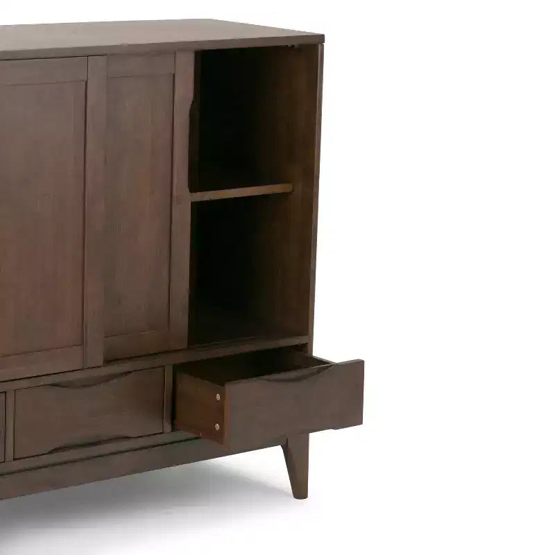 Medium Storage Cabinet with Sliding Doors and Drawers