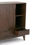 Medium Storage Cabinet with Sliding Doors and Drawers